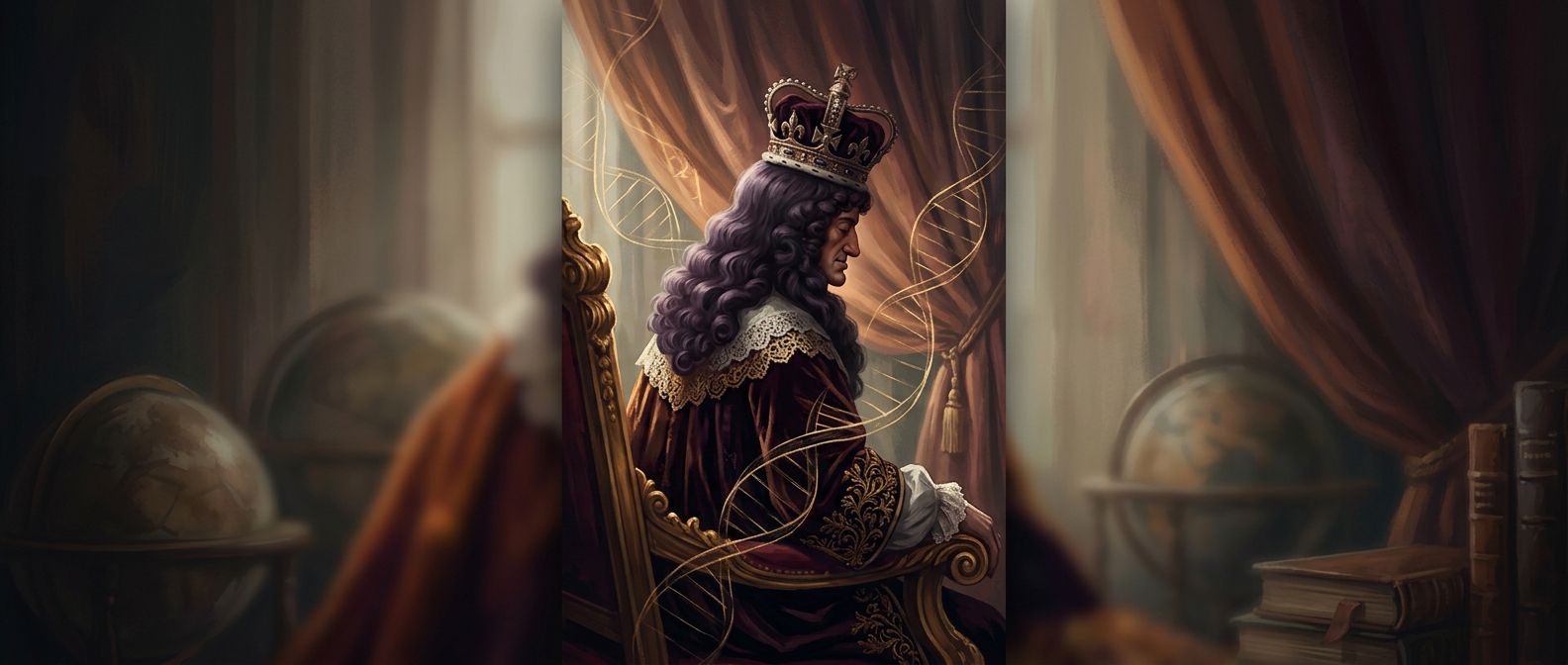 The king whose jaw was deformed by inbreeding