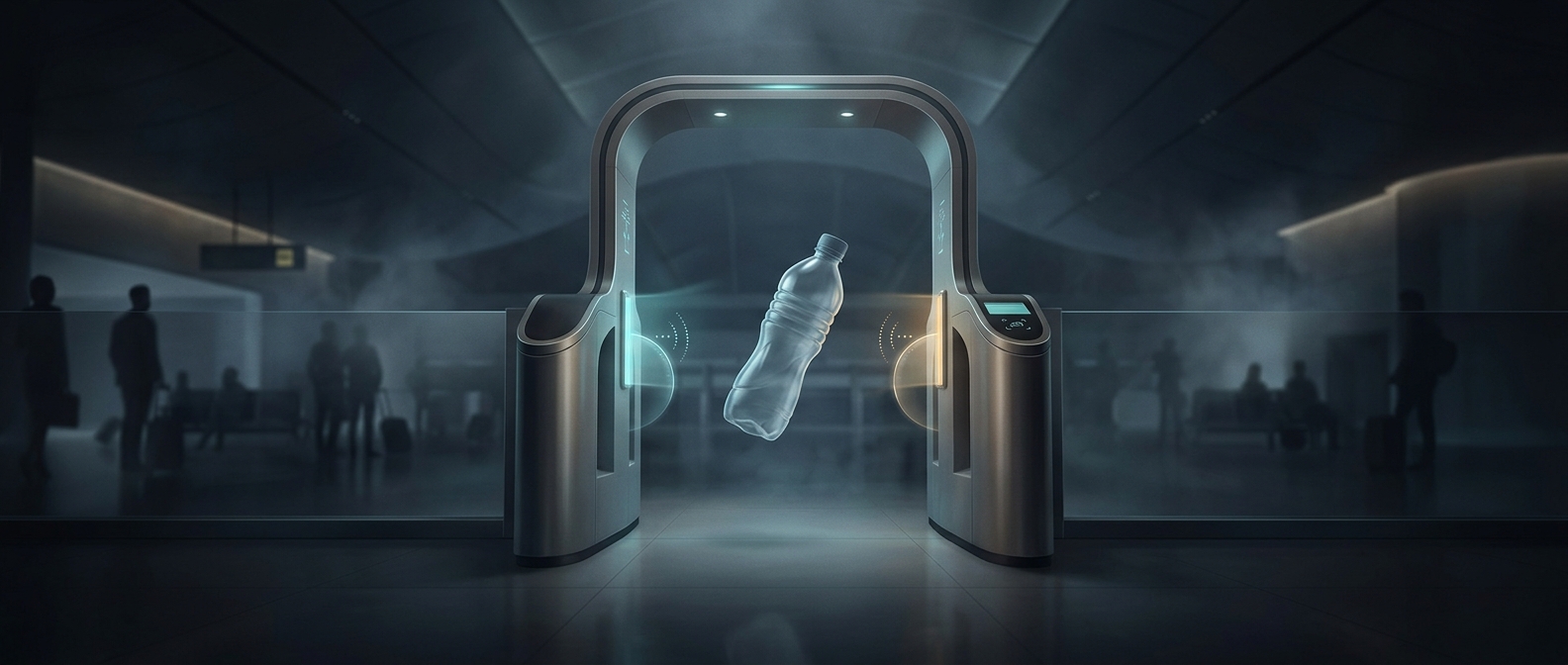 An empty bottle can save money at the airport