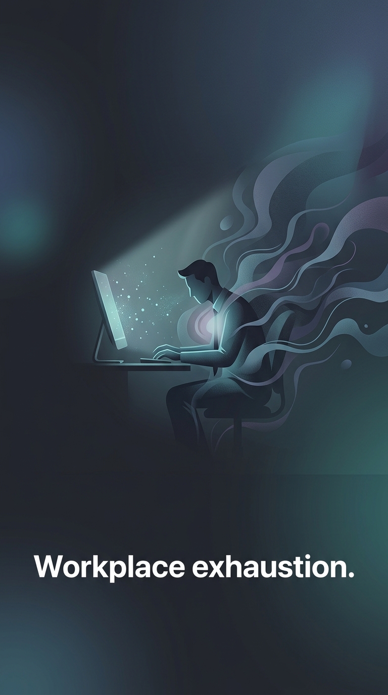 Why do office workers often feel inexplicably exhausted after just clearing their morning inbox?