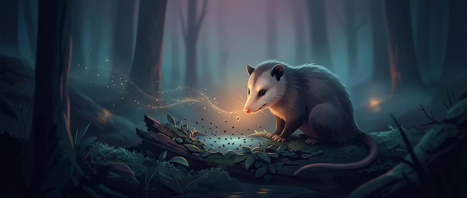 Opossums can eat thousands of ticks while grooming