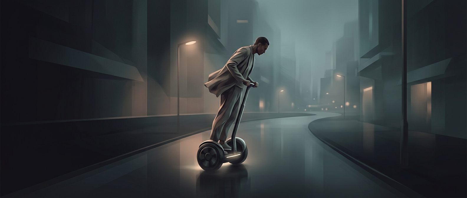 Why Segways make you lean forward