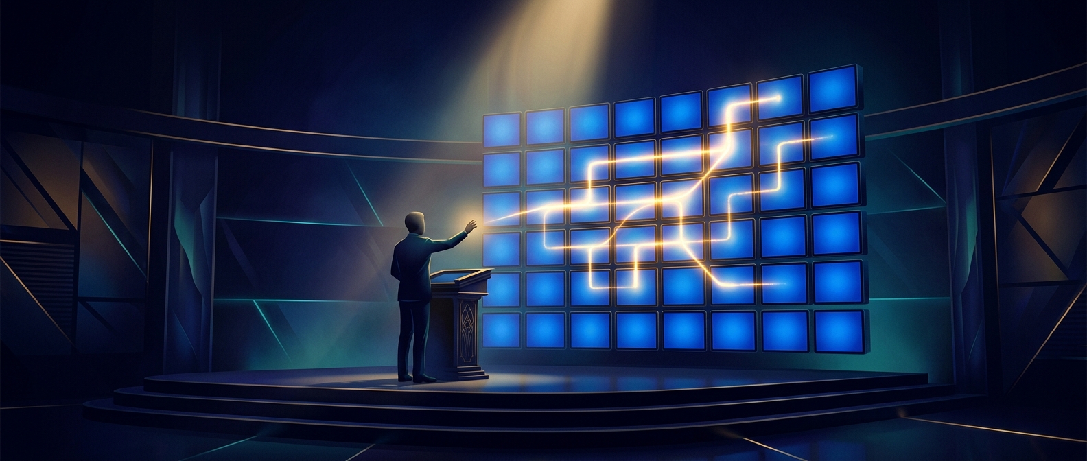 Экраны «Jeopardy» отслеживают свет, а не текст