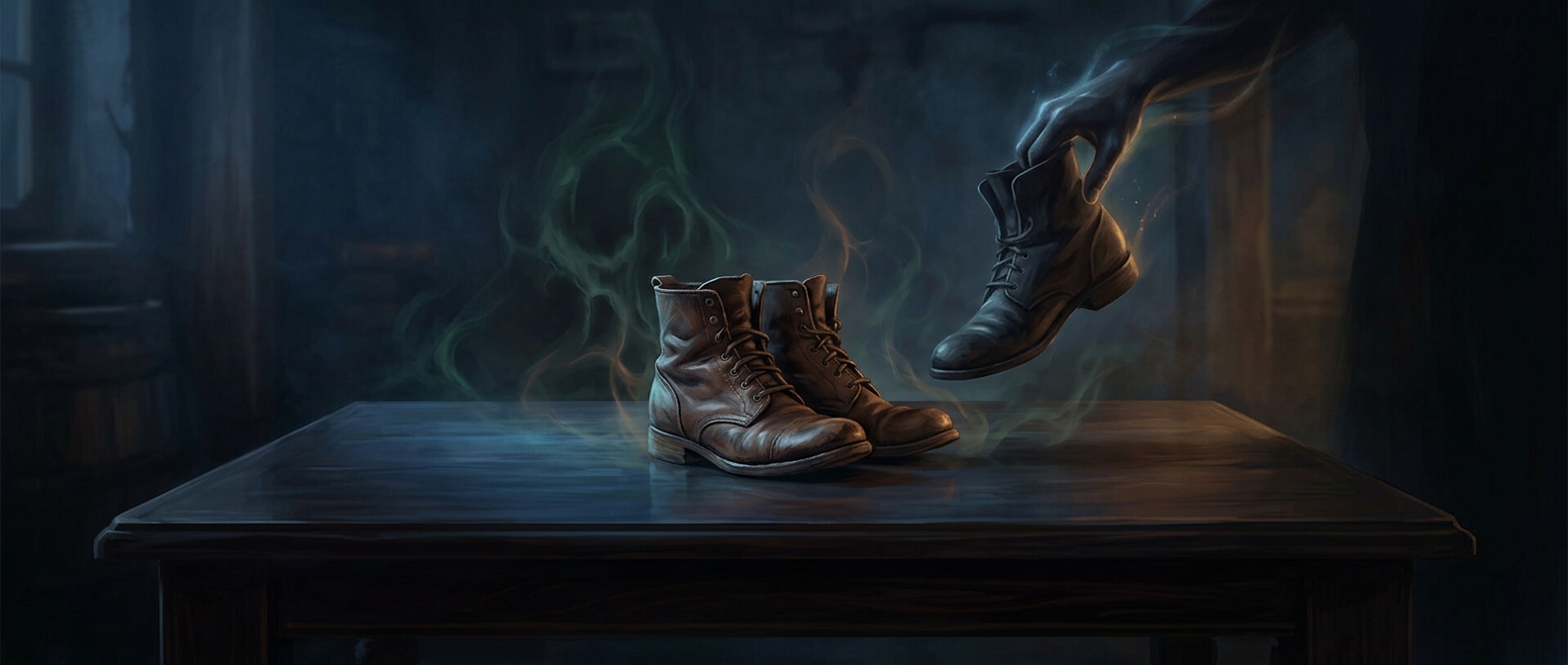 Putting footwear on tables brings bad luck