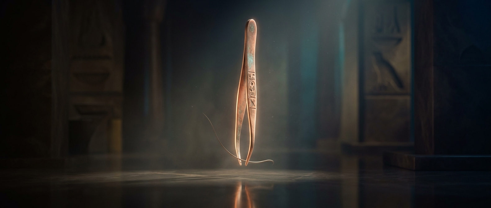Ancient Egyptians used copper tweezers