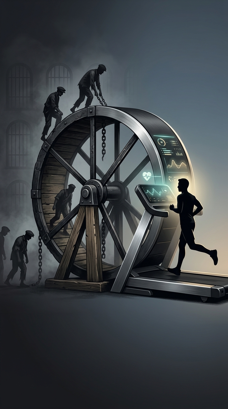 Sir William Cubitt invented the original treadmill in 1818 not as a piece of cardiovascular exercise equipment, but as a grueling torture device to punish lazy prisoners in British jails.