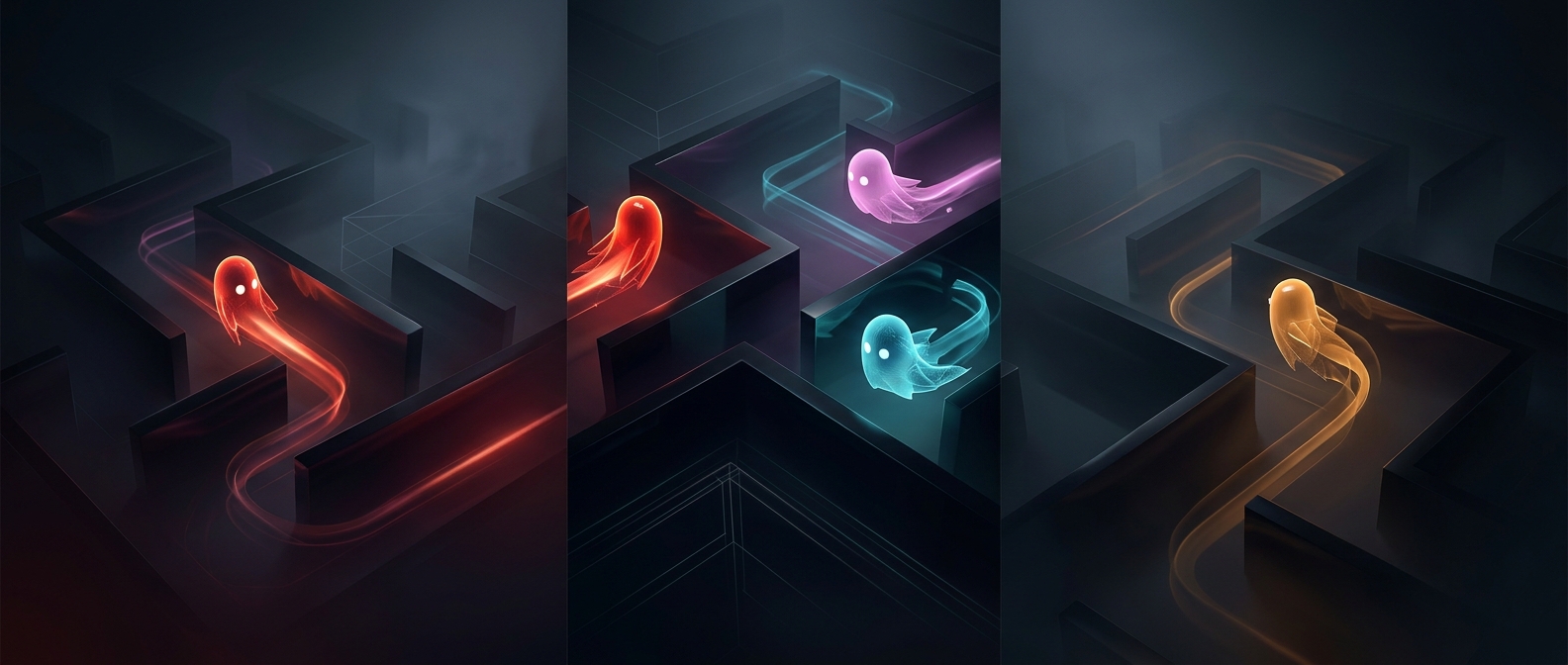 Why Pac-Man’s ghosts don’t all chase you the same way