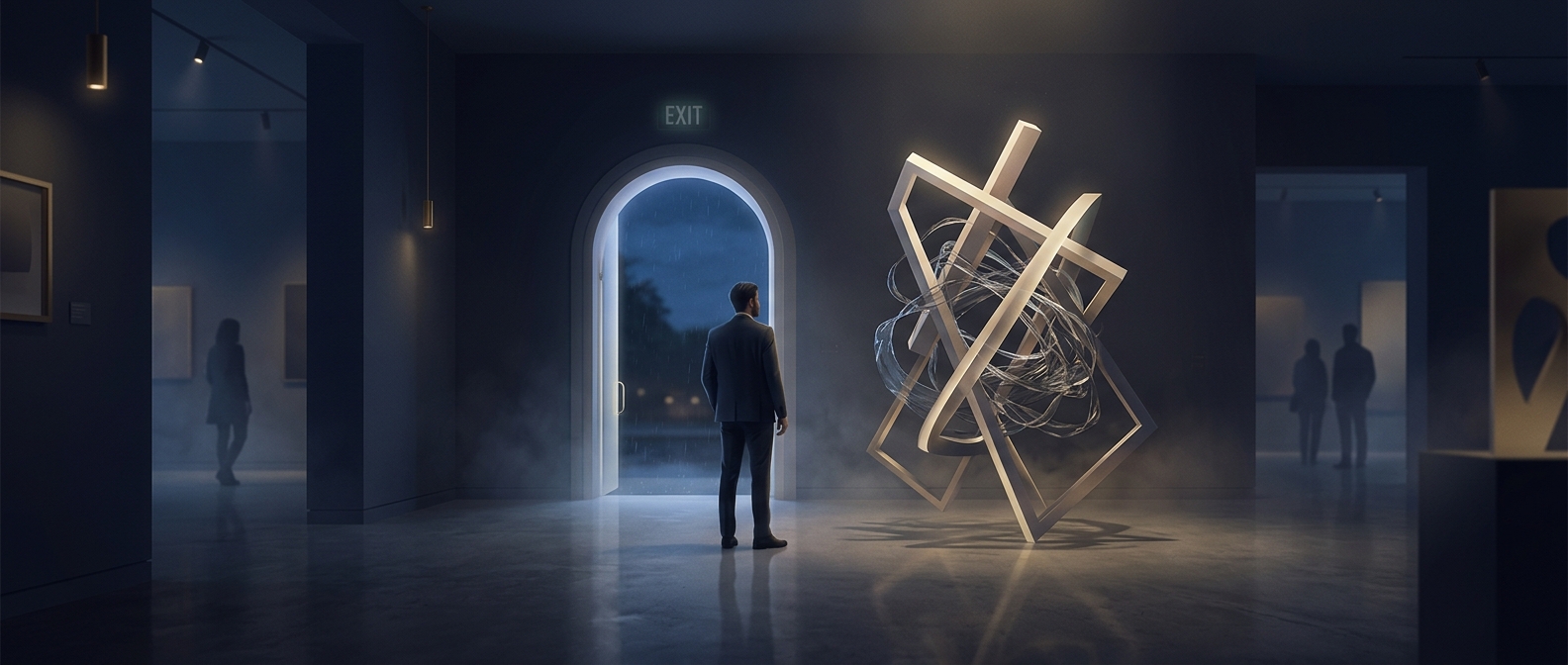 Why museums put baffling art near the exit