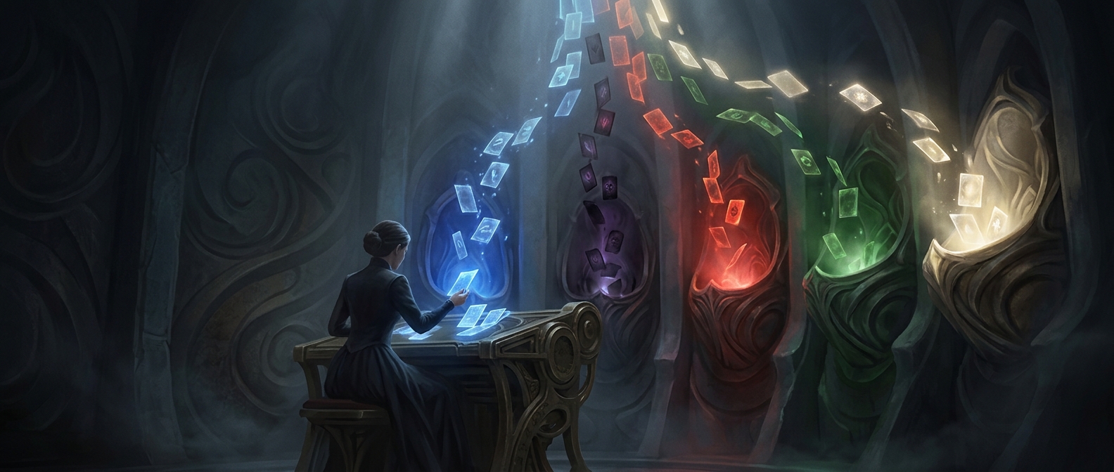 Magic: The Gathering использует цветовую кодировку для оценки редкости карт