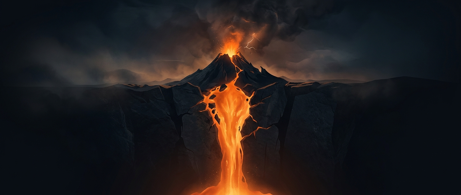 Giant mantle plumes violently driving volcanoes