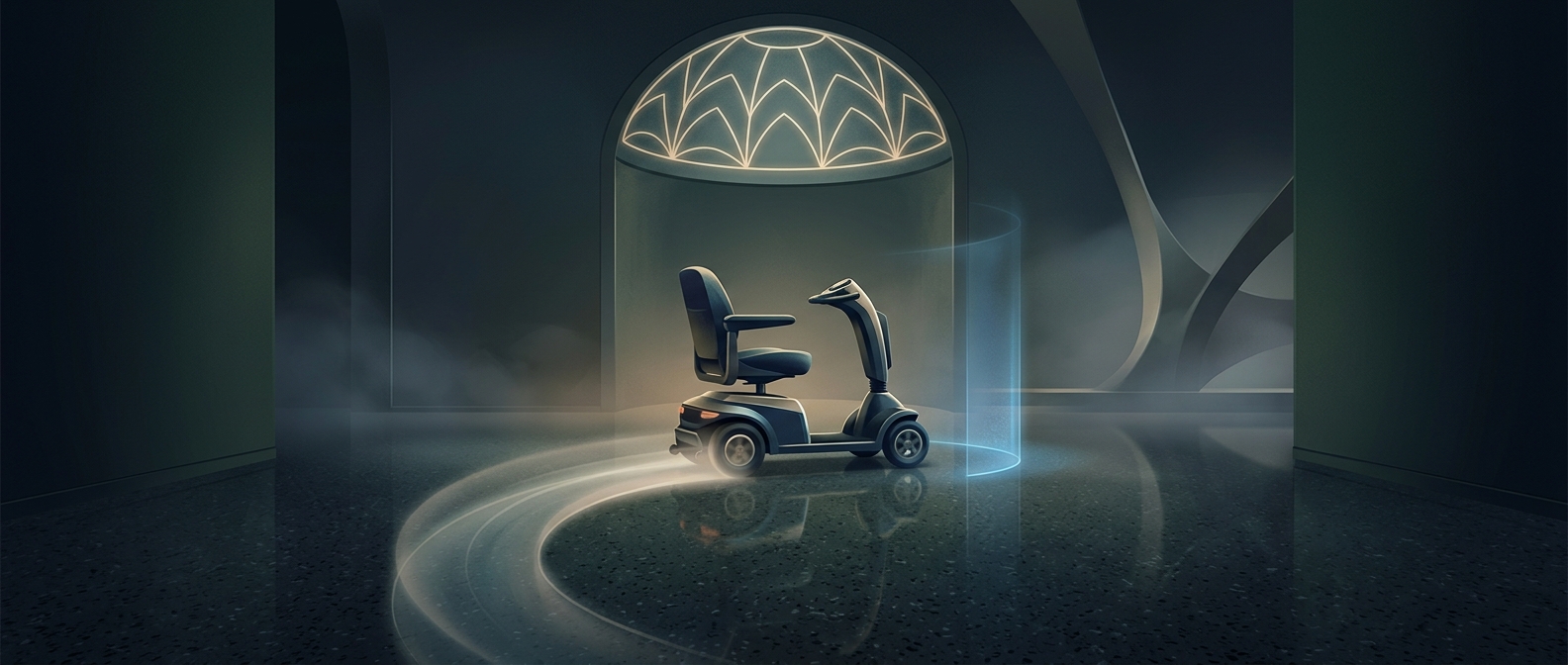 Mobility scooters feature speed limiters for indoor use