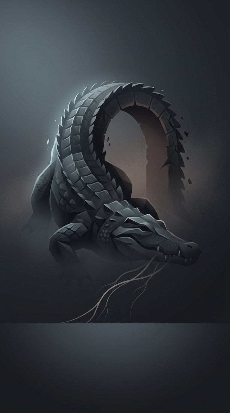 Crocodiles do not experience negligible senescence, which is a fancy scientific way of saying they do not physically age or progressively deteriorate over time in the same pathetic, predictable manner that mammals do.