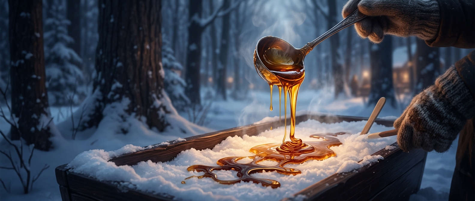 Why Canadians pour hot maple syrup on snow