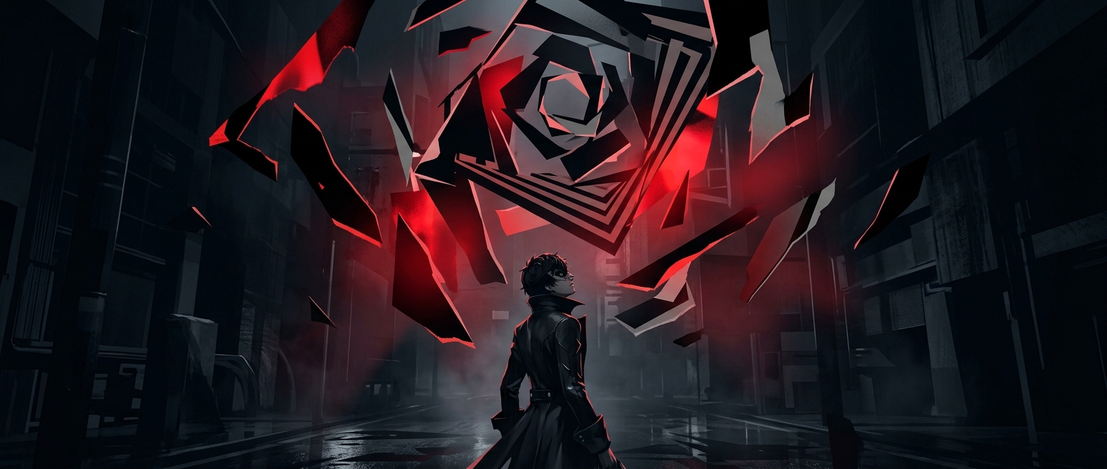 Интерфейс Persona 5 стилизован под письмо маньяка