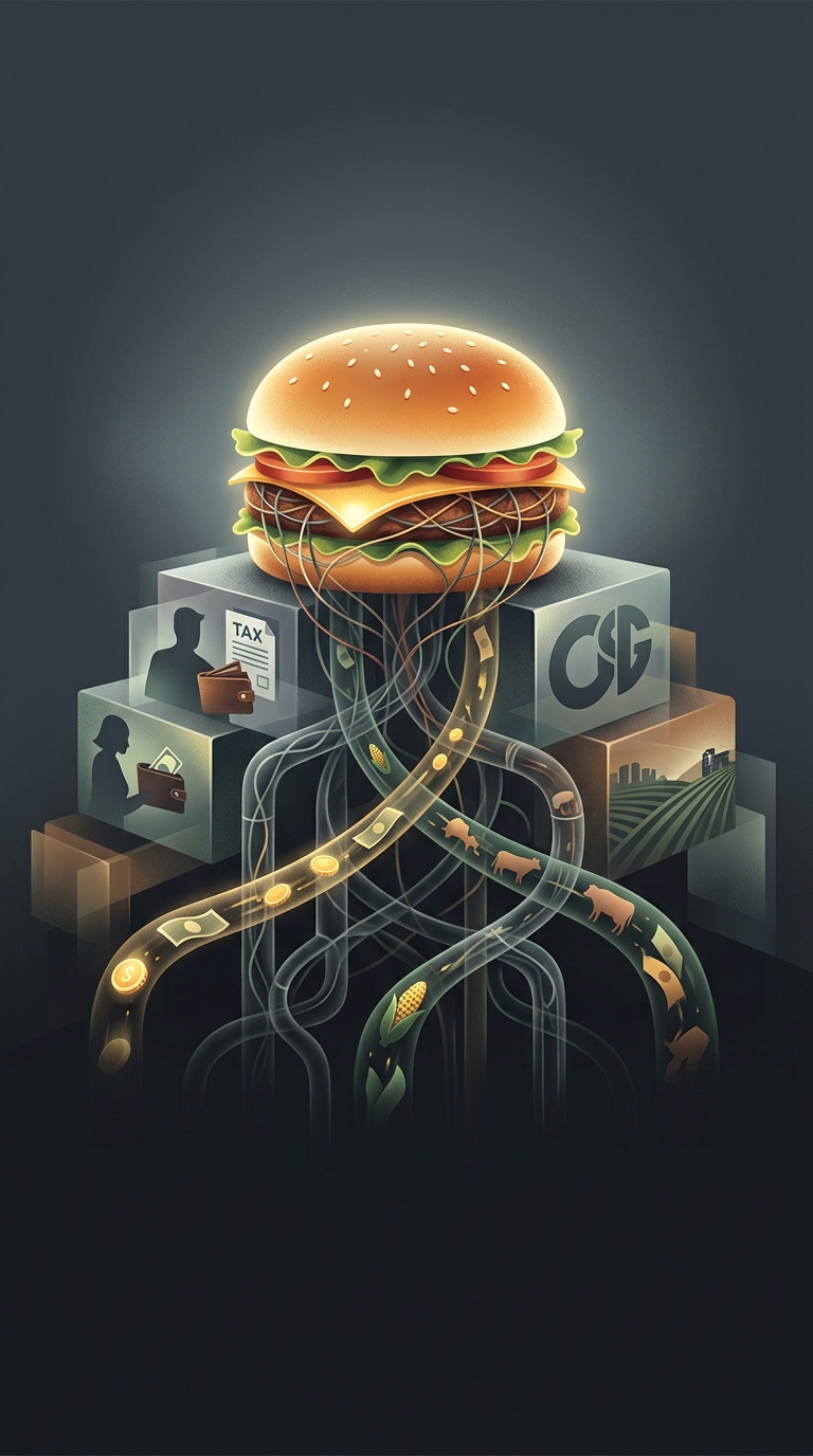 Fast food dollar menus are economically sustainable only because the actual cost of raising beef and corn is heavily subsidized by the government, meaning taxpayers are…