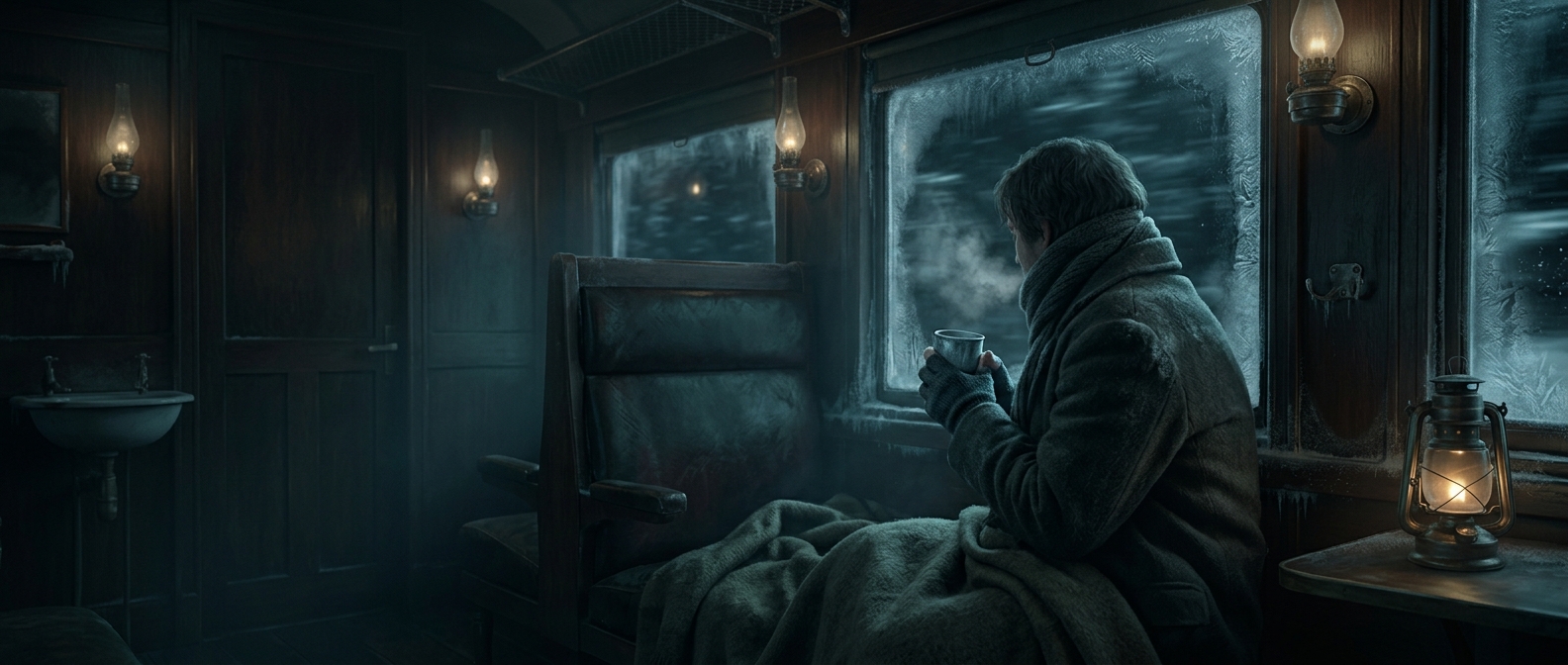 Even luxury express trains in the 1800s could leave passengers shivering inside