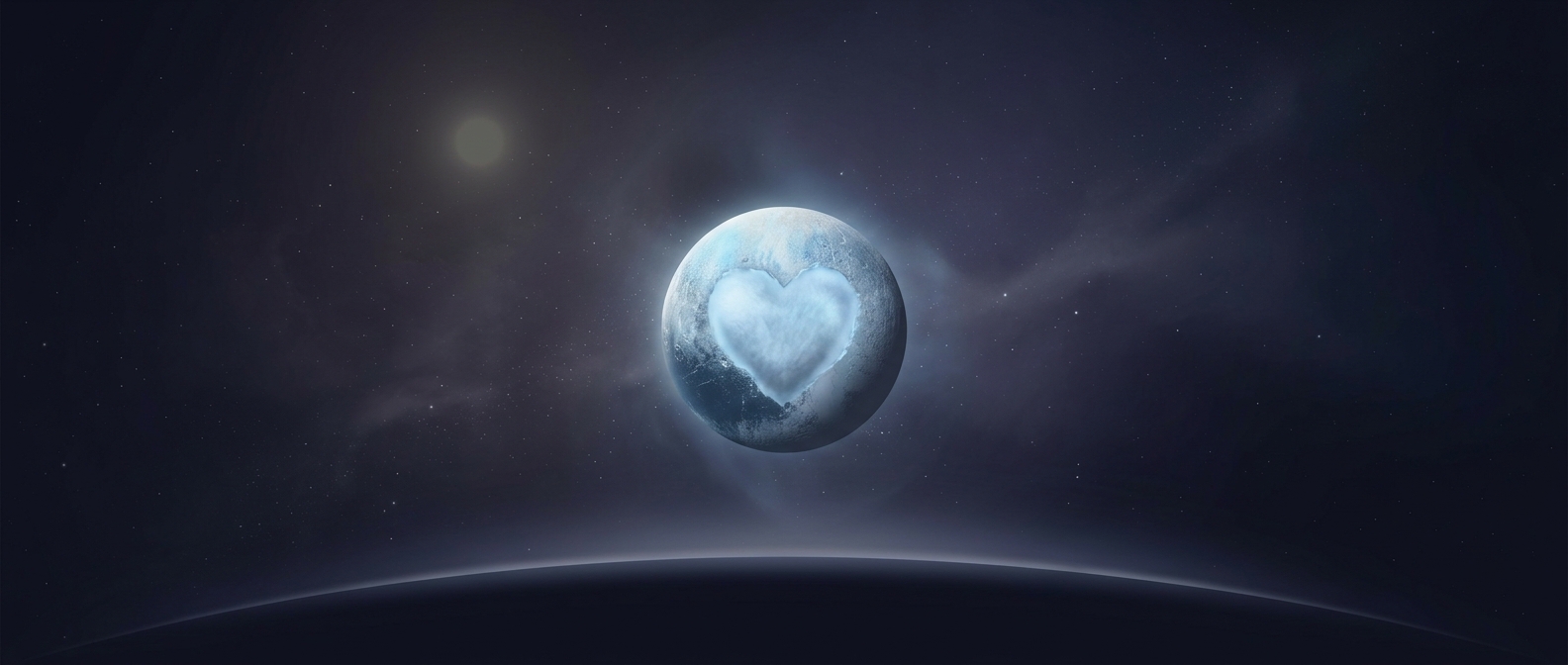 Pluto's heart is a glacier, not just a shape