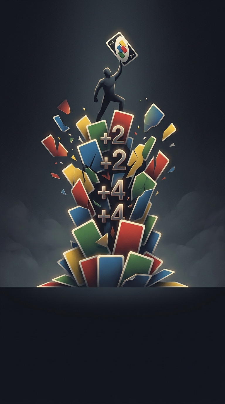 Uno officially confirmed on their corporate social media accounts that you are not legally allowed to stack Draw 2 cards or Draw 4 cards to pass the penalty onto the next person,…