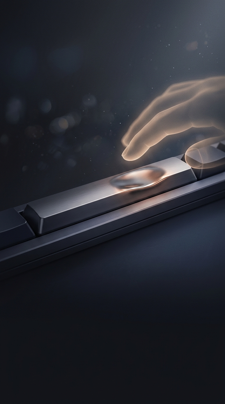 Keyboard spacebars wear out faster on the right side for the vast majority of users because human beings are overwhelmingly right-handed and unconsciously favor that thumb.