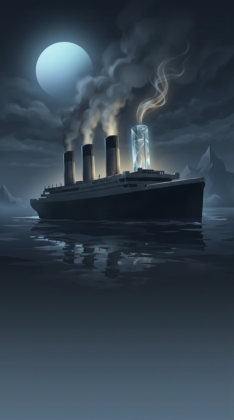 RMS Titanic was designed with four massive smokestacks, but the fourth one was entirely fake and built strictly to make the doomed ocean liner look cooler and more intimidating.
