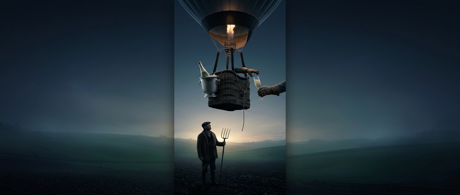 Why hot-air balloonists carried champagne