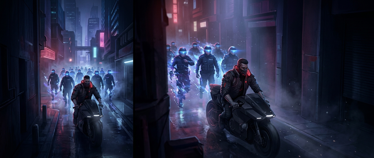 When Cyberpunk 2077 spawned police behind you