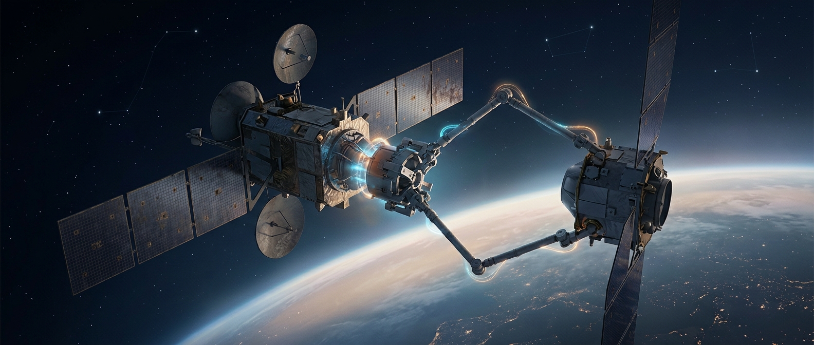 The orbital tow truck that rescued a dying satellite