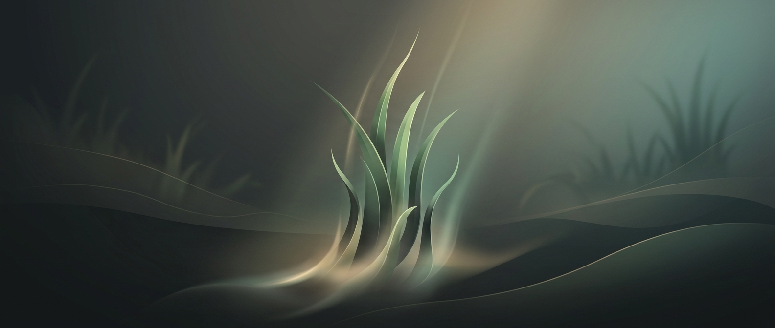 Grass grows continuously from the base upwards