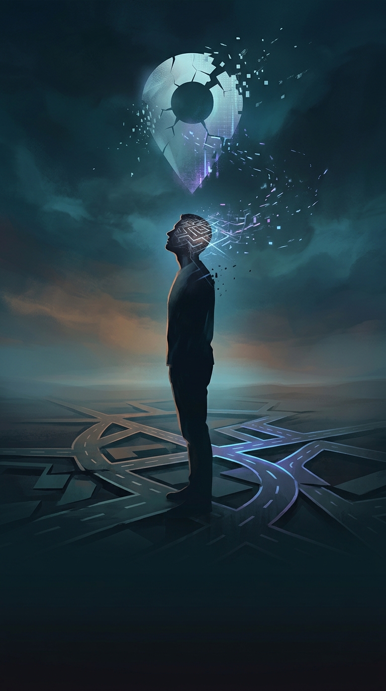 What disturbing long-term effect happens to the brain of adults who rely exclusively on GPS mapping to navigate?