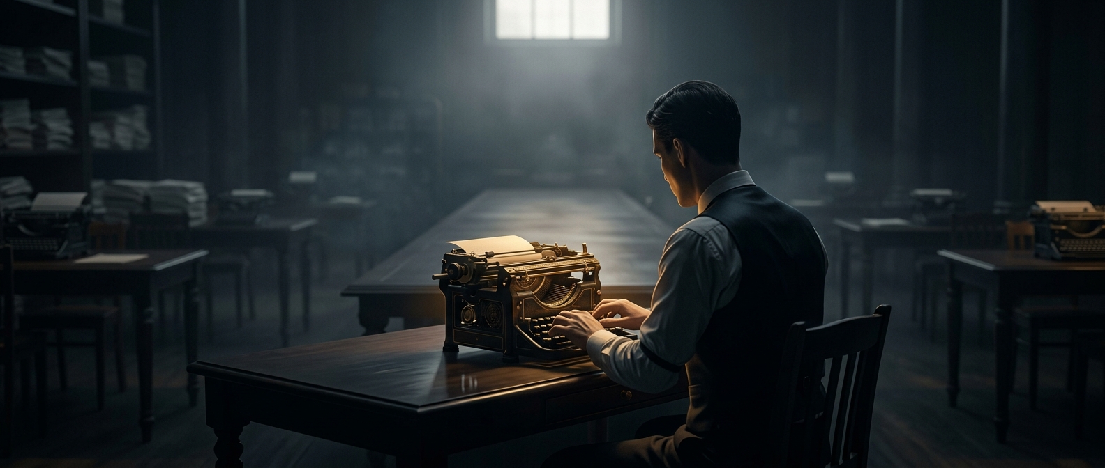 Typewriter once meant the person at the keys