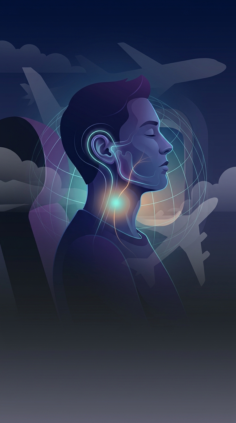 What actually happens anatomically when you chew gum to pop your ears during a steep airplane descent?
