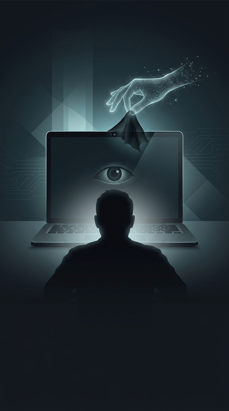 What is the most terrifyingly simple way hackers can access a laptop webcam without the user noticing?