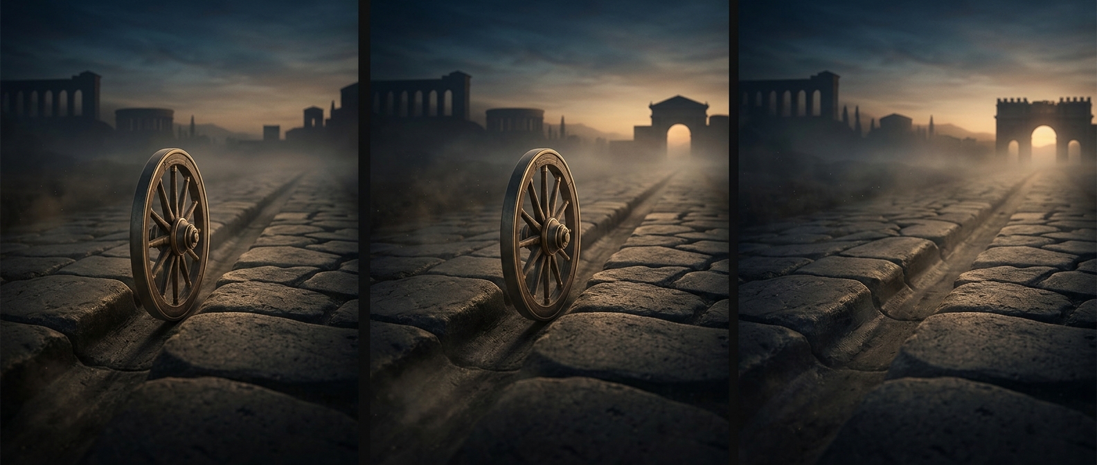 Why Roman carts had standardized wheelbases