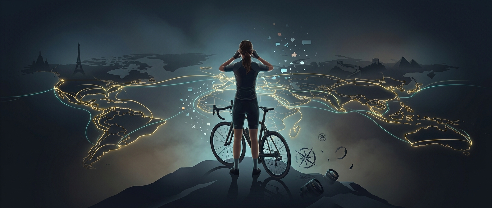 The round-the-world cyclist who secretly took trains