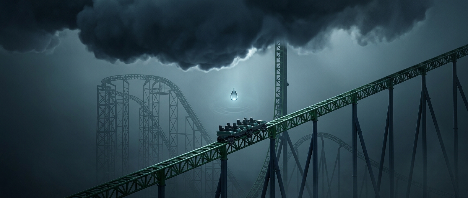 Почему дождь мгновенно останавливает Kingda Ka