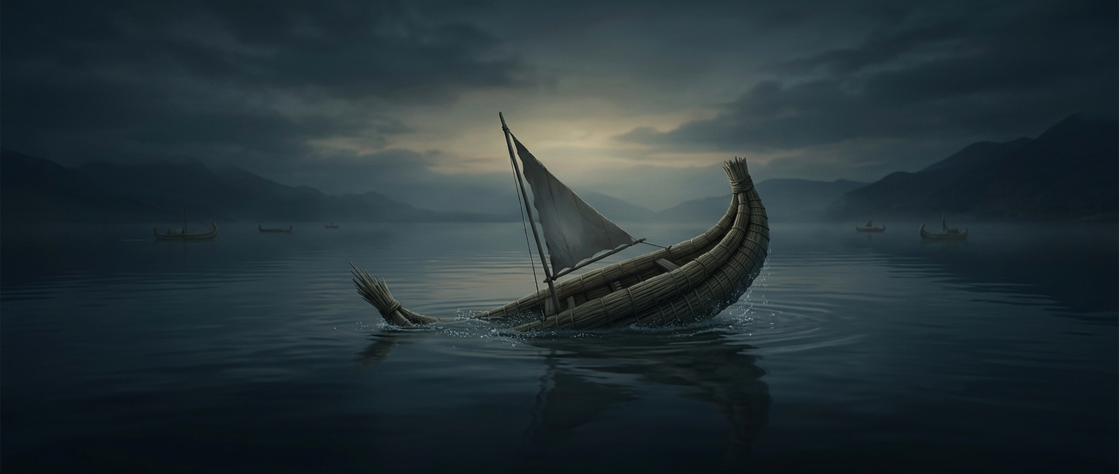 Why balsa reed boats eventually sink