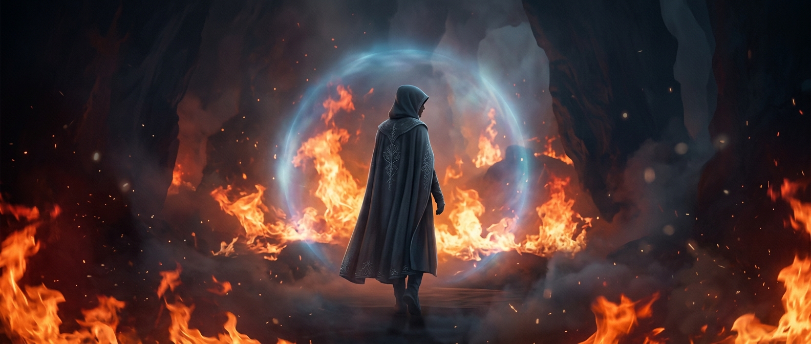 Remaining unburned in blazing fires contradicts chemistry