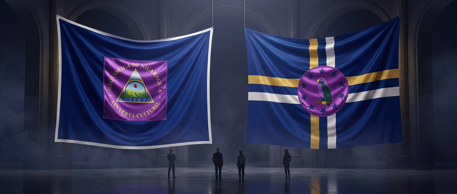 Only two national flags contain purple