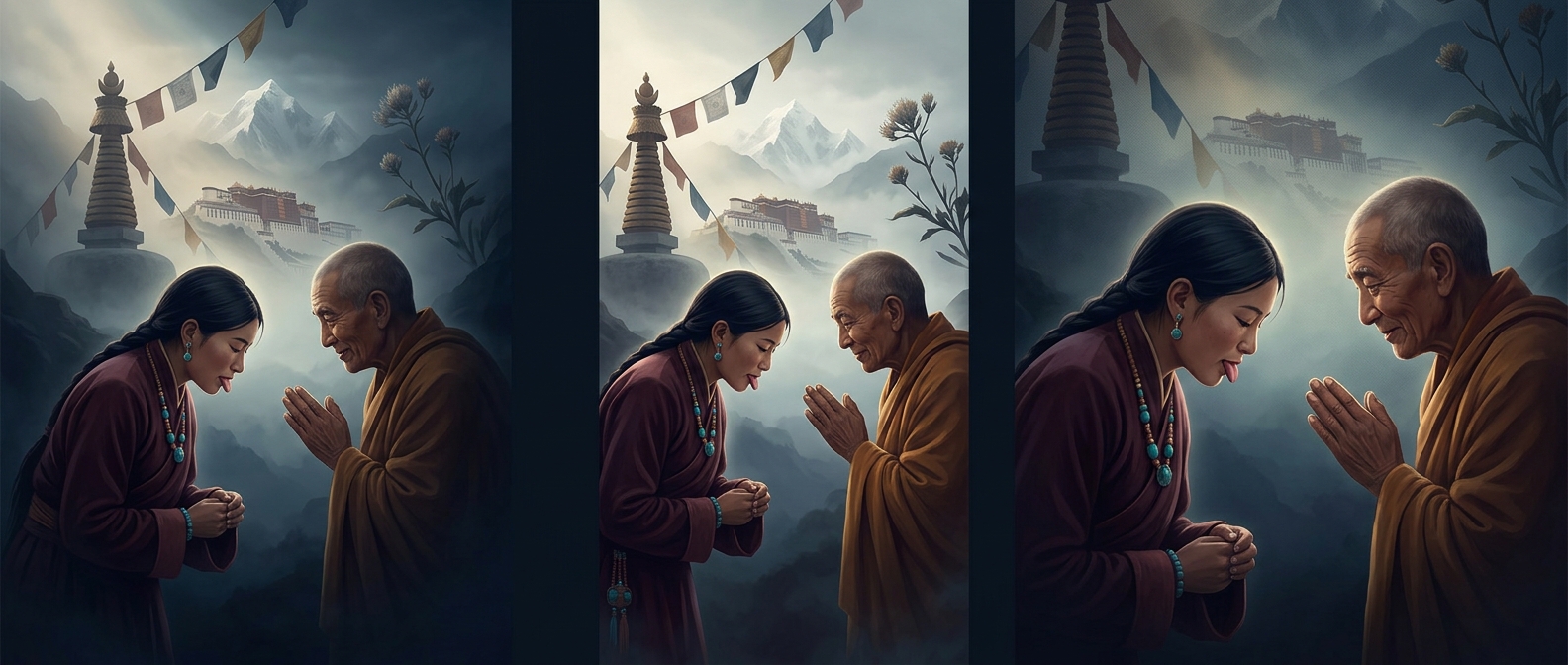 Why sticking out your tongue is polite in Tibet