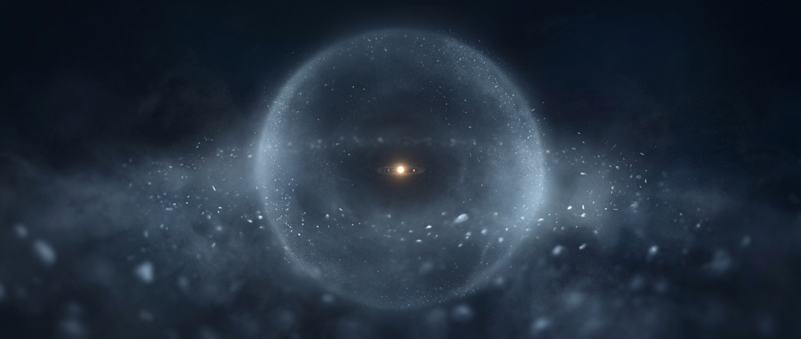 Oort cloud completely surrounds the solar system