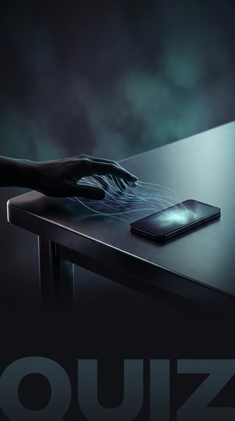 According to cognitive scientists, what silently happens when your smartphone is sitting visible on your desk?