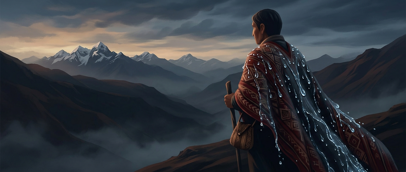 Andean weavers created water-resistant ponchos