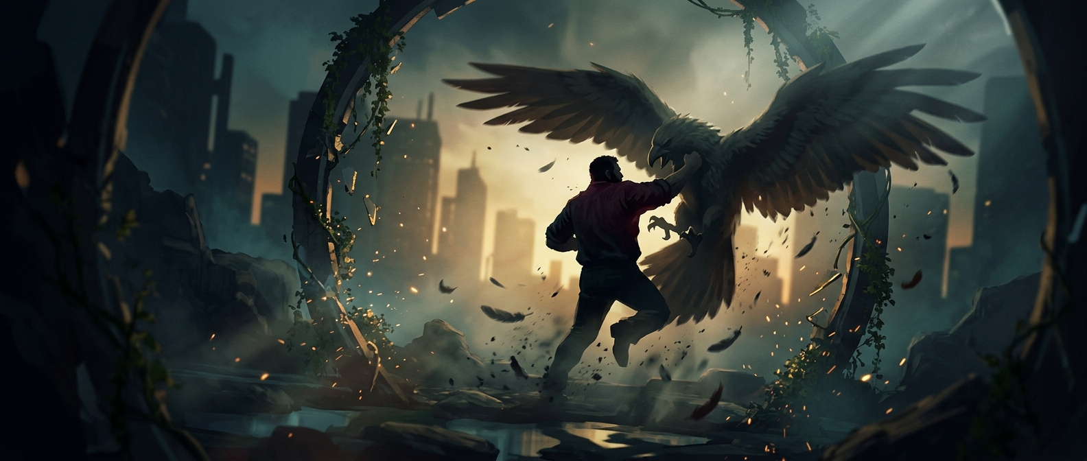 Peter Griffin regularly engages in brawls with a giant bird
