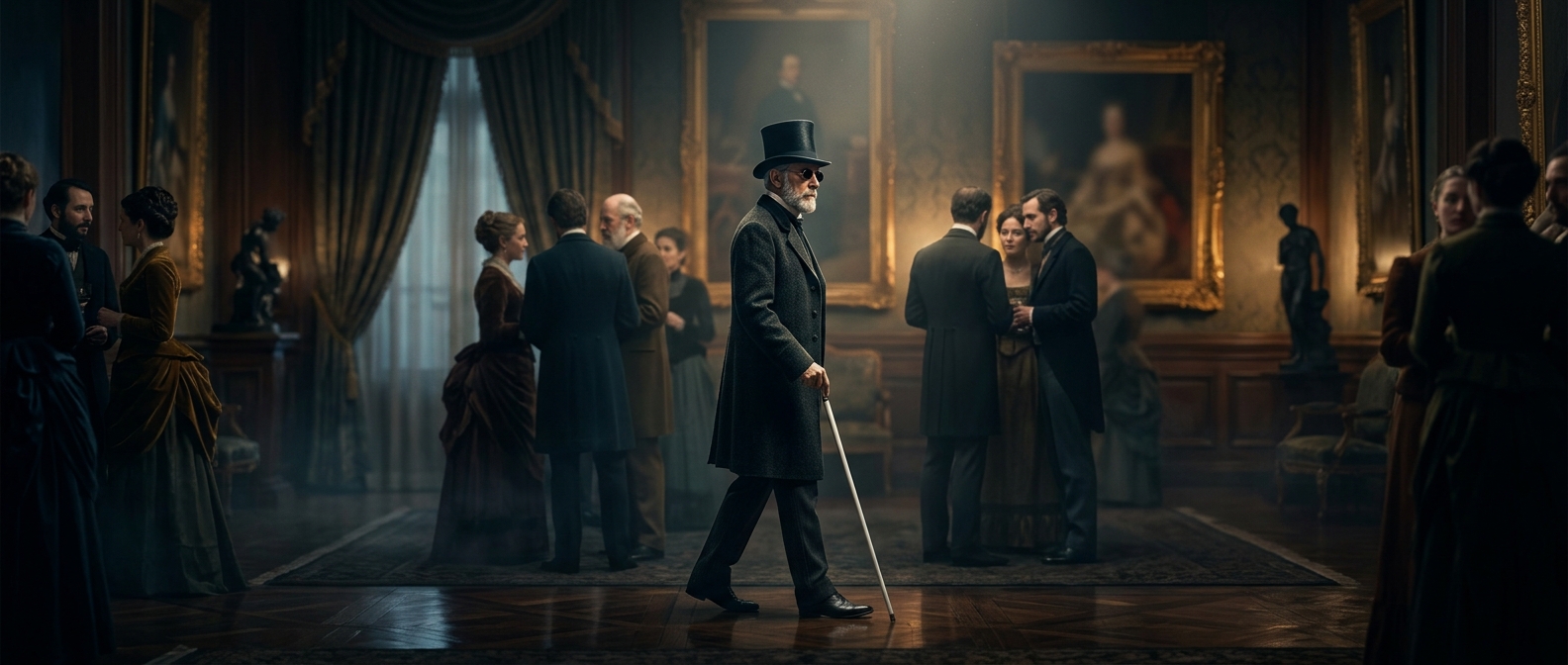 The painter who pretended to be blind to avoid people