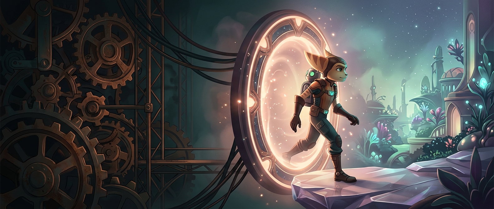Ratchet & Clank hides loading screens with flashy portals