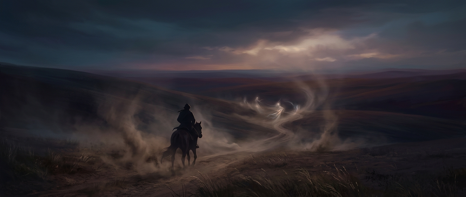 Nomads in Central Asia tell stories of steppe spirits that lure travelers away into endless winds