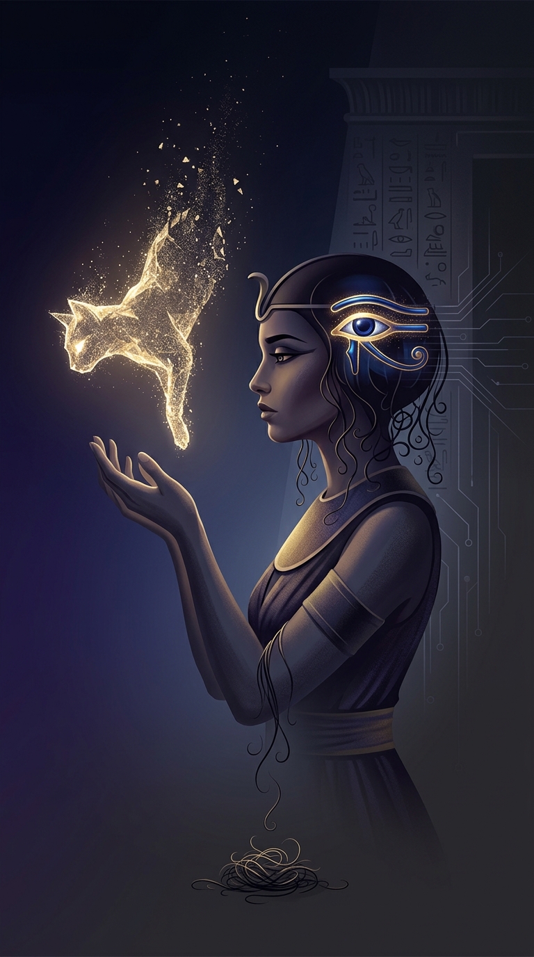 What bizarre act would an entire ancient Egyptian household perform when their pet cat naturally passed away?