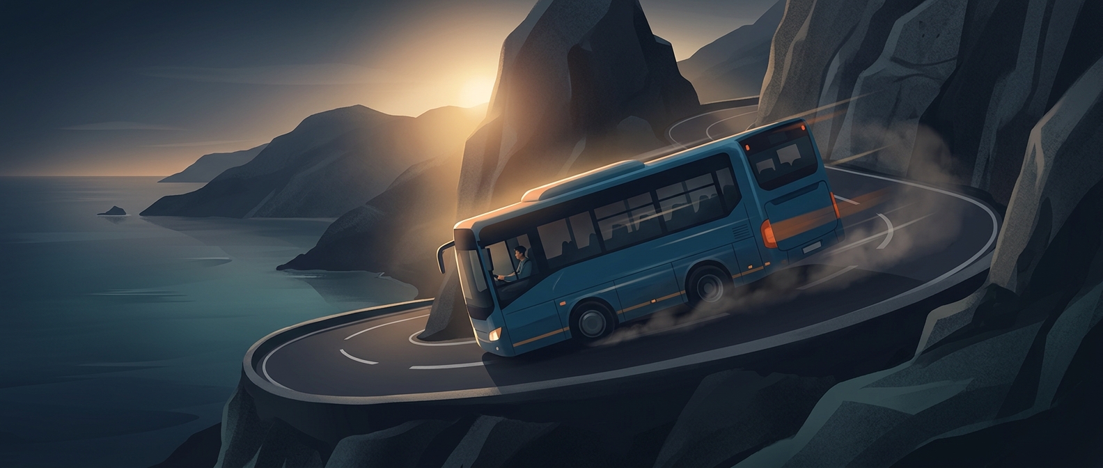 Italian bus drivers navigate tight corners with zero fear