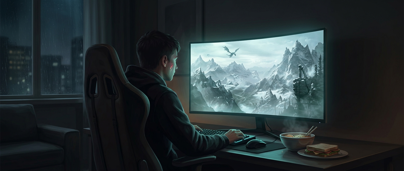 Почему Skyrim заставляет забыть о времени и голоде